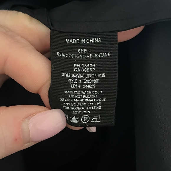 Theory Mayvine Cotton Poplin Button down Utility Dress Black Size 6 - Picture 8 of 9